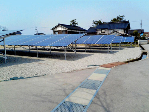 富山　黒部市　富山県東部 株式会社 劔　ソーラーパネル設置　太陽光発電