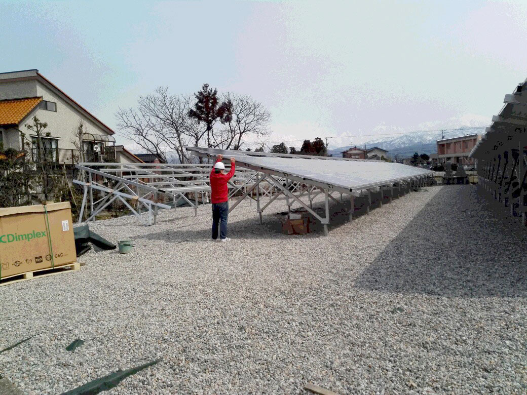 富山　黒部市　富山県東部 株式会社 劔　ソーラーパネル設置　太陽光発電